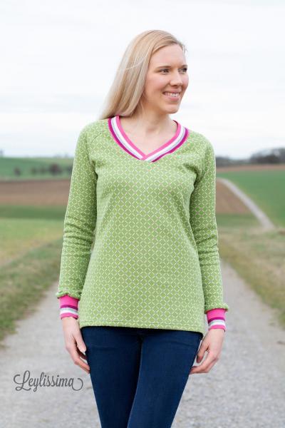 Fadenkäfer Papierschnittmuster Pullover Vicky Damen